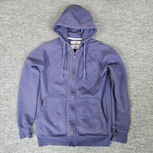 Flint And Tinder 10 Year Hoodie Mens Small Blue Sweatshirt Full Zip USA Outdoors